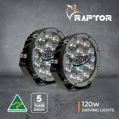 Ultravision raptors Raptor 120 LED 9″ Driving Light (Pair) - Ultra Vision Lighting